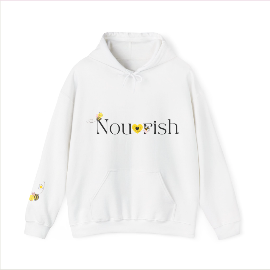 The Nourish Hoodie by the Bee Well In You Collection