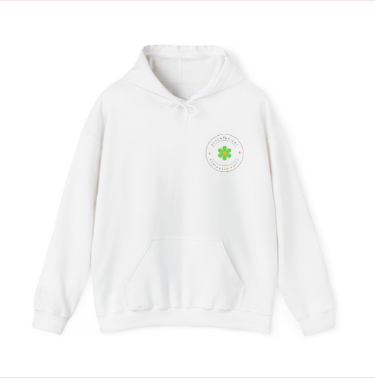The Bloom Bright Green Flower Unisex Hoodie