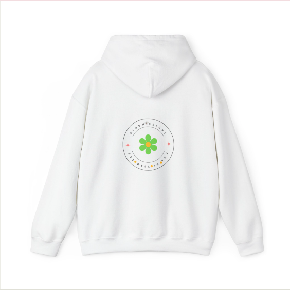The Bloom Bright Green Flower Unisex Hoodie