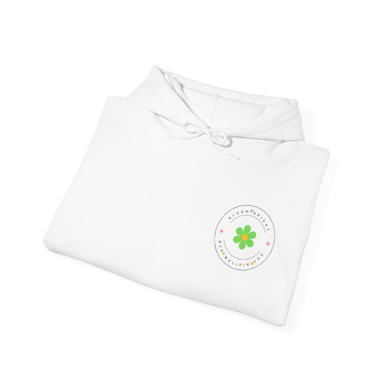 The Bloom Bright Green Flower Unisex Hoodie